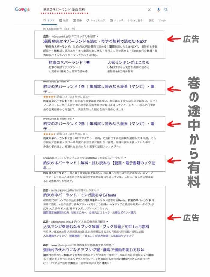 約束のネバーランドの電子書籍が安い おすすめサイト 全巻まとめ買いで漫画を安く読む方法 電子書籍まにあ